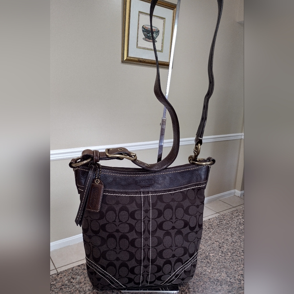 Coach Signature C Jacquard Medium  Cross body or shoulther Bag